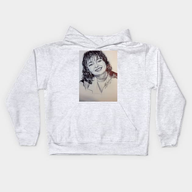 Roseanne Barr Official Portrait Kids Hoodie by billyhjackson86